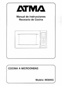 Manual de uso Atma MD895G Microondas