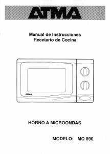 Manual de uso Atma MO890 Microondas