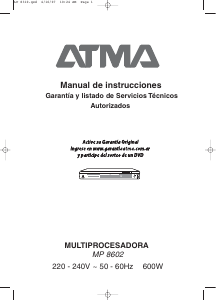 Manual de uso Atma MP8602 Robot de cocina