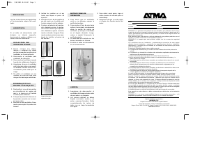 Manual de uso Atma VM816 Ventilador