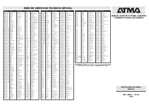 Manual de uso Atma VM8121 Ventilador