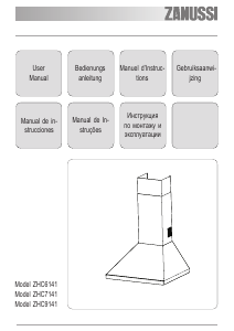 Manual de uso Zanussi ZHC6141X Campana extractora