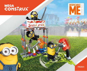 Mode d’emploi Mega Construx set FND05 Despicable Me 3 Minions entraînement ninja