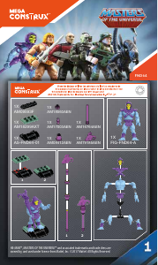 Handleiding Mega Construx set FND64 Masters of the Universe Skeletor