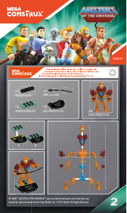 Mode d’emploi Mega Construx set FND74 Masters of the Universe Beast Man