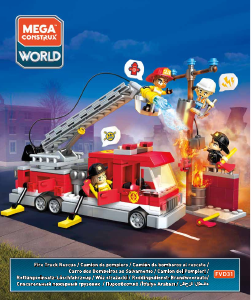 Manual Mega Construx set FVD31 World Fire truck rescue