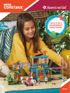 Manual Mega Construx set FDY98 American Girl Leas 2-in-1 rainforest sanctuary