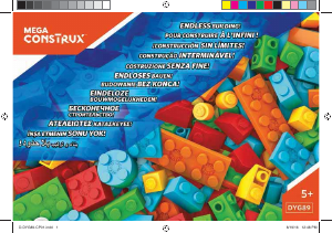 Manual Mega Construx set DYG89 Bulk Vibrant box of blocks