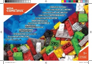 Manual Mega Construx set DYG88 Bulk Daring box of blocks