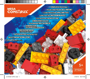 Manual Mega Construx set DYG81 Bulk Daring box of blocks