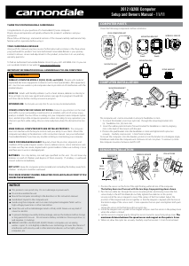 Manual Cannondale IQ200 Cycling Computer