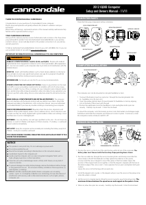 Handleiding Cannondale IQ300 Fietscomputer