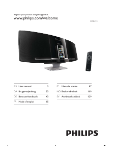 Manual Philips DCB293 Speaker Dock