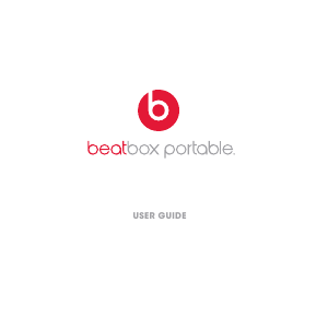 Manual de uso Beats Beatbox Portable Altavoz