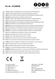 Manuale Trio 273190106 Basel Lampada