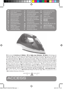 Manuale Tefal FV1511E3 Ferro da stiro