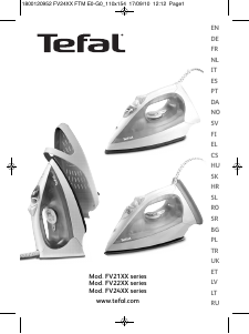 Manuale Tefal FV2151E0 Ferro da stiro