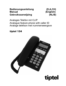 Handleiding Tiptel 134 Telefoon