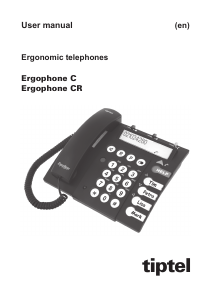 Handleiding Tiptel Ergophone C Telefoon