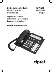 Mode d’emploi Tiptel ergoVoice A2 Téléphone