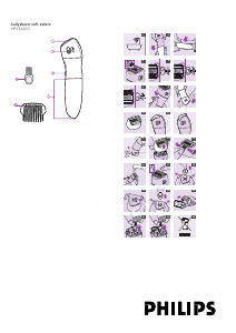 Manual Philips HP6322 Ladyshave Double Contour Máquina barbear