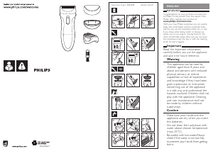 Manual Philips HP6341 Ladyshave Shaver