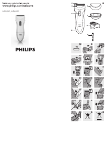 Manual Philips HP6342 Ladyshave Máquina barbear