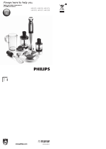 Руководство Philips HR1372 Ручной блендер