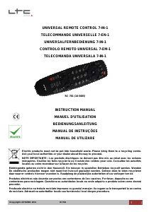 Manual LTC RC-701 Remote Control