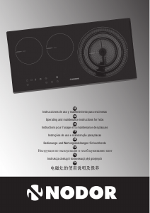 Handleiding Nodor V 2170 SL BK Kookplaat