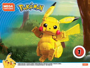 Käyttöohje Mega Construx set FVK81 Pokemon Jumbo Pikachu