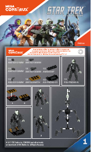 Handleiding Mega Construx set FND66 Star Trek Borg drone