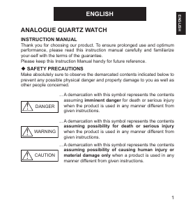 Manual de uso Orient UNF3003W Contemporary Reloj de pulsera