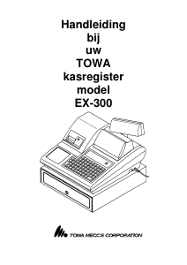Handleiding Towa EX-300 Kassasysteem