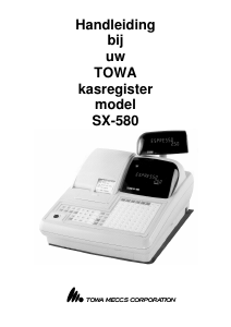 Handleiding Towa SX-580 Kassasysteem