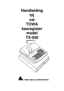 Handleiding Towa TX-500 Kassasysteem
