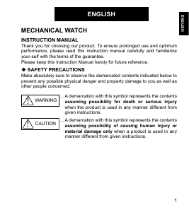 Manual de uso Orient EU00002U Contemporary Reloj de pulsera