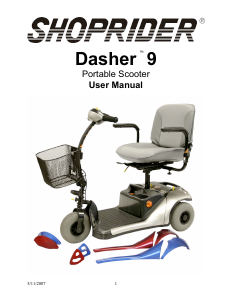 Handleiding Shoprider Dasher 9 Scootmobiel