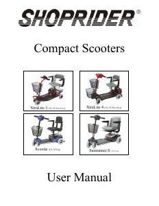 Manual Shoprider Scootie Mobility Scooter