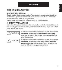 Manual Orient ER02001W Classic Watch