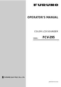 Handleiding Furuno FCV-295 Fishfinder