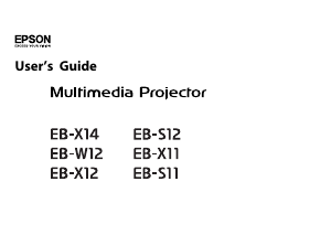 Handleiding Epson EB-S12 Beamer