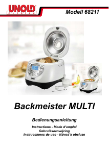 Manual Unold 68211 Backmeister Multi Bread Maker