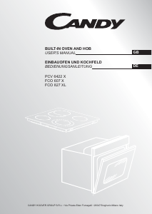 Manual Candy PCV6422X Hob