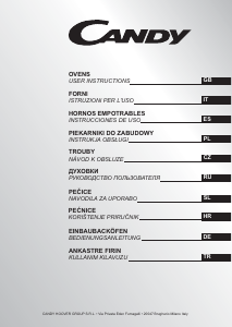 Manual Candy FCDP 818VX Oven