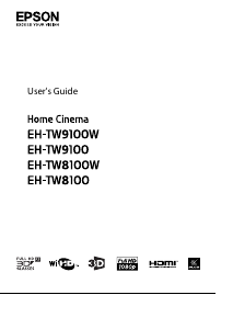 Manual Epson EH-TW9100 Projector