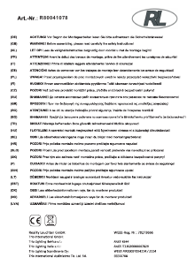 Manuale Reality R80043078 Antony Lampada