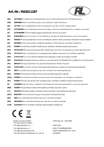 Instrukcja Reality R82613987 Rouen Lampa