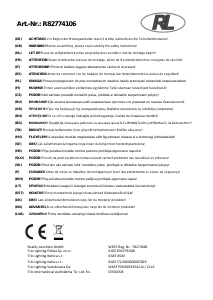 Manual de uso Reality R82774106 Avignon Lámpara