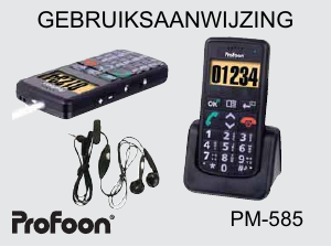 Handleiding Profoon PM-585 Mobiele telefoon